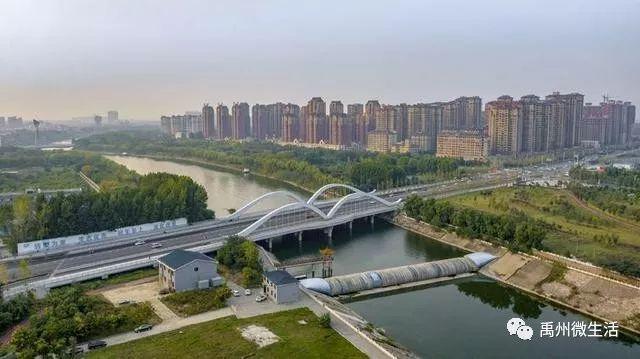 魏全河镜头的那水、那河、那湖 航拍禹州颍河景观带 魏全河镜头的那水、那河、那湖 航拍禹州颍河景观带