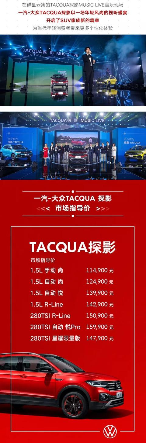 一汽大众禹州恒业4S店11.49-15.99万TACQUA探影燃情上市! 一汽大众禹州恒业4S店11.49-15.99万TACQUA探影燃情上市!