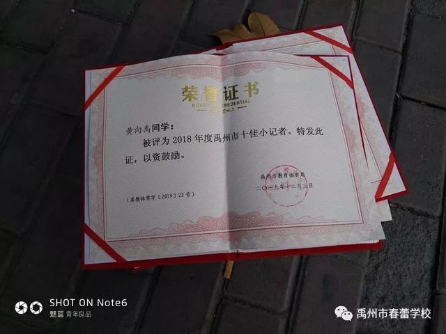 禹州春蕾学校荣获2019年禹州“许昌晨报小记者”工作优秀组织奖 禹州春蕾学校荣获2019年禹州“许昌晨报小记者”工作优秀组织奖