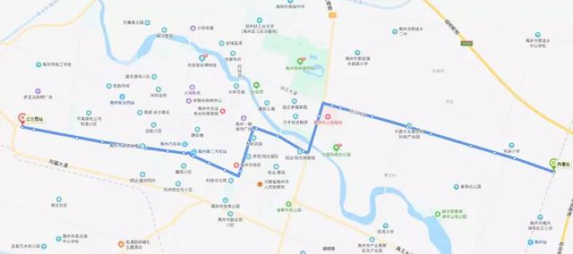 禹州18路公交 公交西站⇆岗唐站 禹州18路公交 公交西站⇆岗唐站