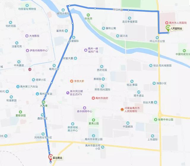 禹州28路公交 客运南站⇆人民医院站 禹州28路公交 客运南站⇆人民医院站