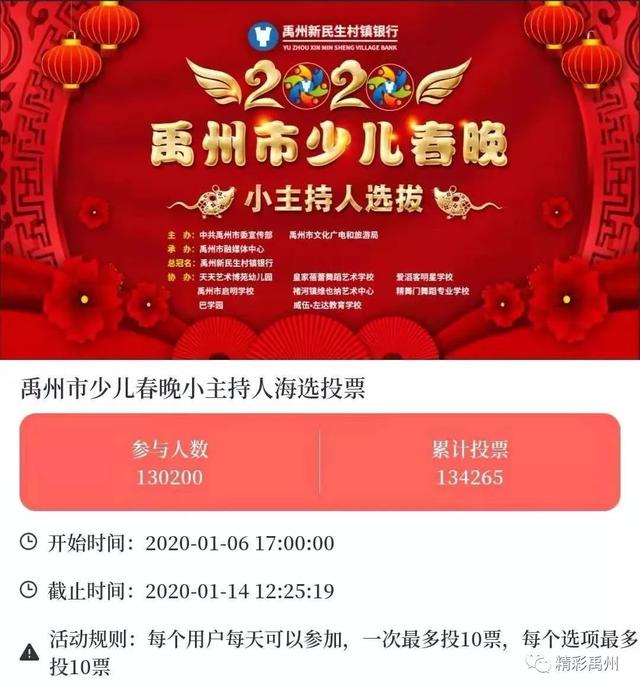 13万禹州人参与投票,今天出结果了! 13万禹州人参与投票,今天出结果了!