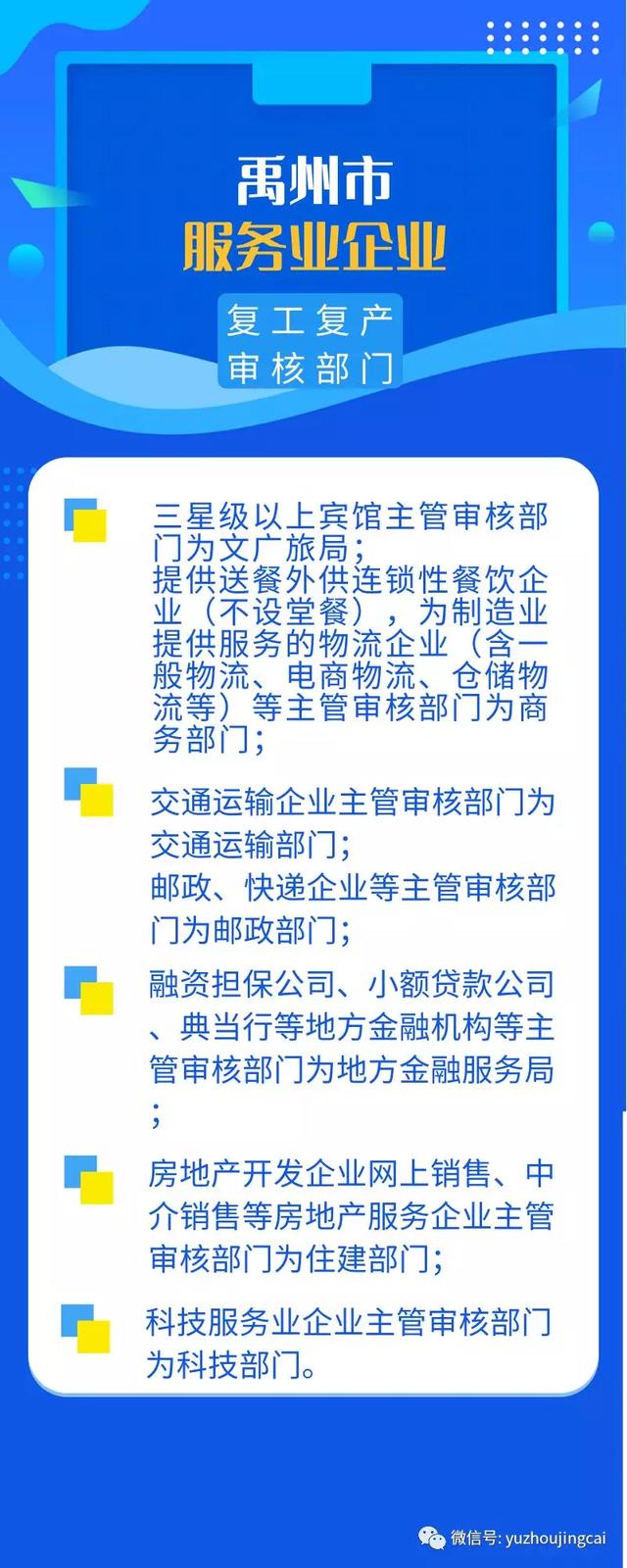 禹州市服务业企业如何办理复工复产?答案看这里! 禹州市服务业企业如何办理复工复产?答案看这里!