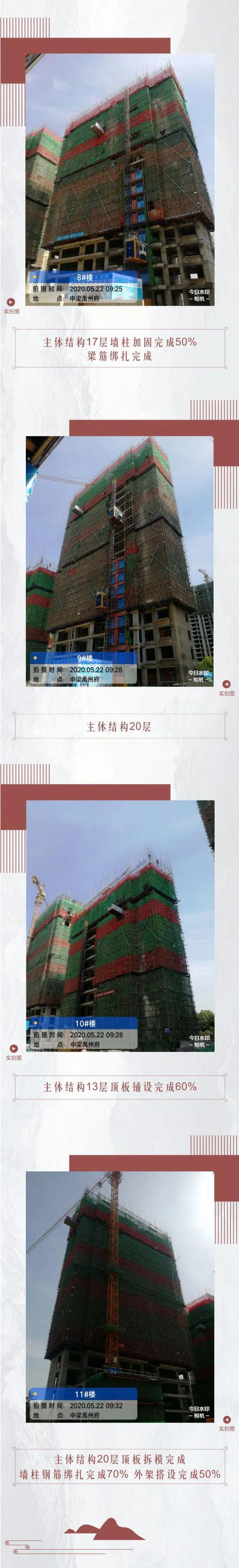 中梁禹州府工程播报 5月步履不停向美好时光迈进! 中梁禹州府工程播报 5月步履不停向美好时光迈进!