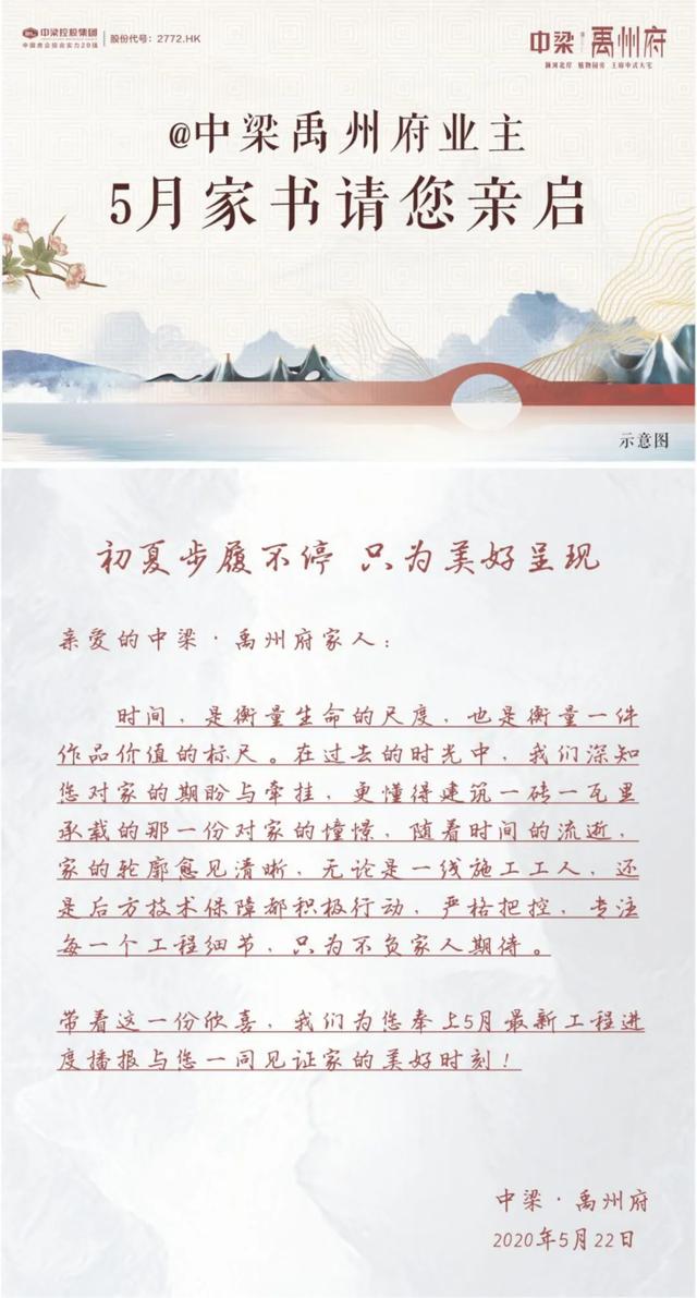 中梁禹州府工程播报 5月步履不停向美好时光迈进! 中梁禹州府工程播报 5月步履不停向美好时光迈进!