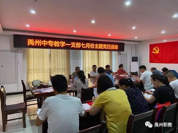 禹州中专分支部开展7月份主题党日活动 禹州中专分支部开展7月份主题党日活动