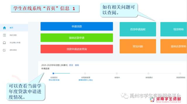 2020年禹州生源地助学贷款申请操作流程