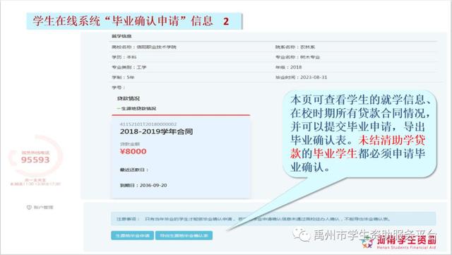 2020年禹州生源地助学贷款申请操作流程