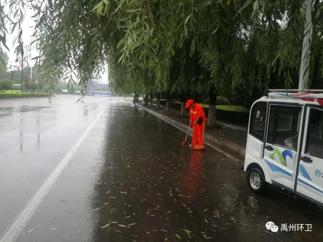 禹州环卫:雨中保洁不停歇 坚守岗位保洁净 禹州环卫:雨中保洁不停歇 坚守岗位保洁净