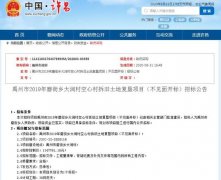 投资100多万禹州大涧村空心村拆旧土地复垦项目招标公告