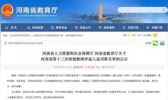 禹州3名老师荣获省级荣誉！