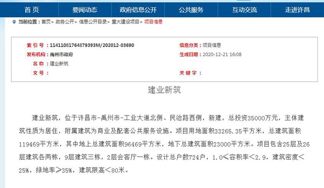 禹州建业新筑 禹州建业新筑