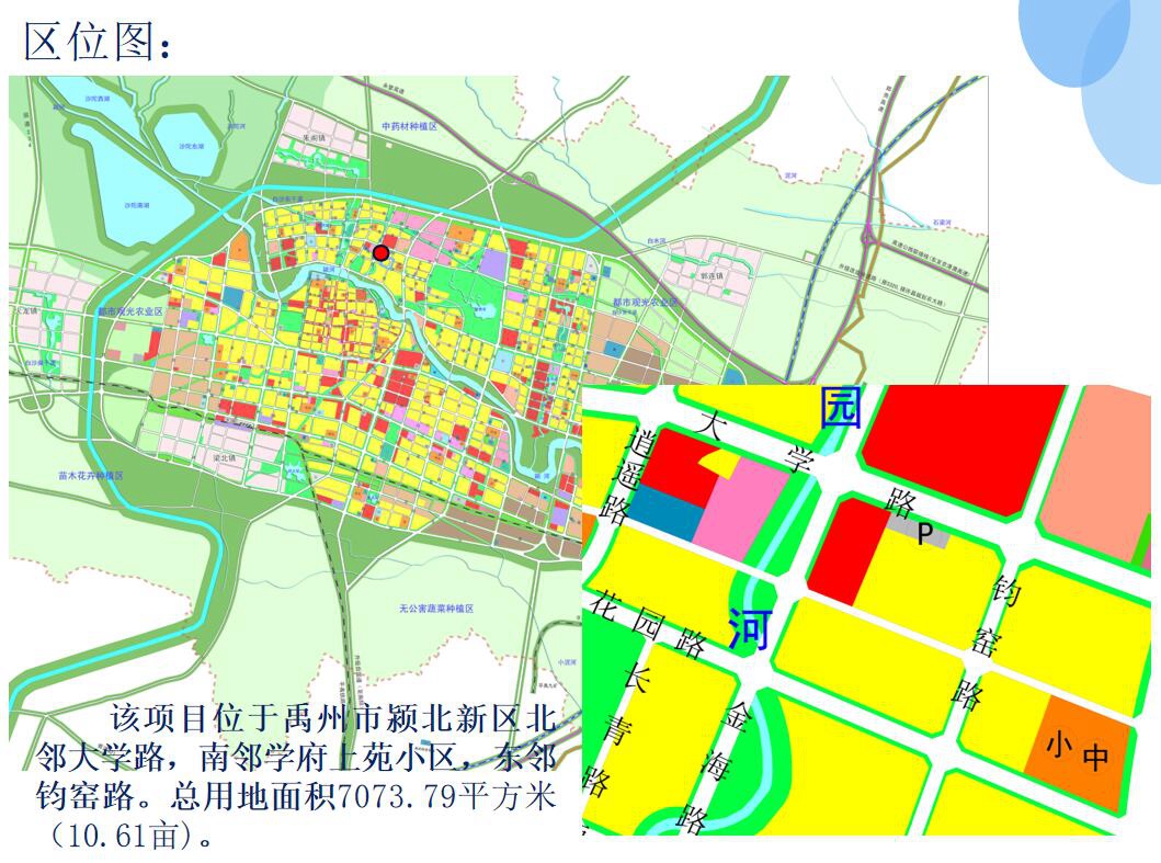 禹州市颍北新区02-04-05地块 控制性详细规划调整批前公示