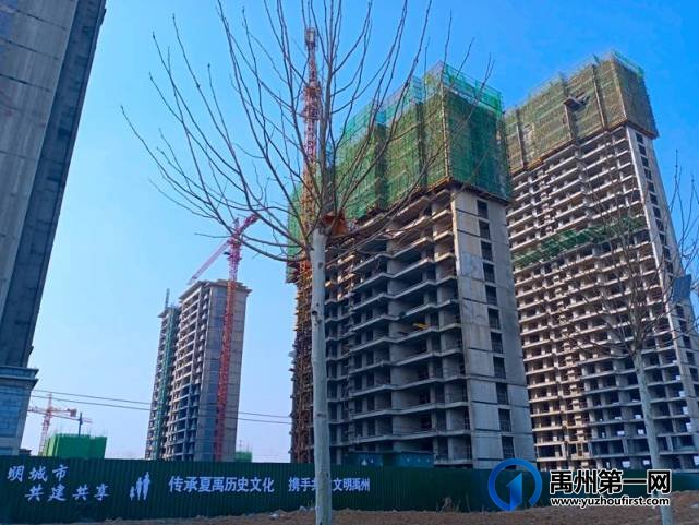 禹州锦荣华府2月份工程进度