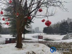 牛年首雪莅禹州，银装素裹“禹王湖！”