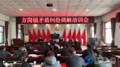 禹州市司法局方岗司法所组织召开新一届民调主任培训会