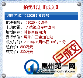 重磅!5宗地块拍出!禹州这些村镇或将有重要规划! 重磅!5宗地块拍出!禹州这些村镇或将有重要规划!