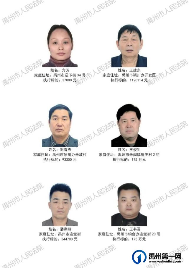 禹州2021年第二批失信被执行人!你认识哪位?附:名字、住址 禹州2021年第二批失信被执行人!你认识哪位?附:名字、住址