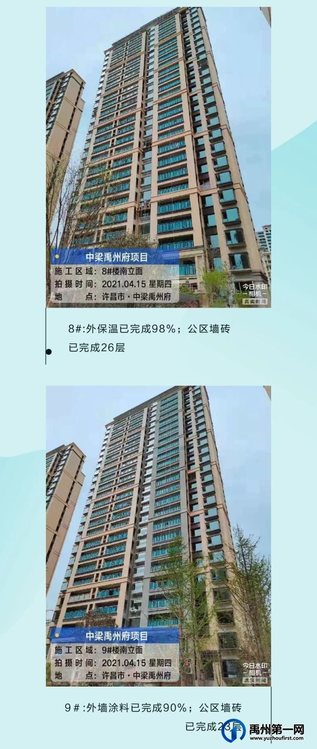 中梁禹州府4月工程播报,家容焕新颜 中梁禹州府4月工程播报,家容焕新颜