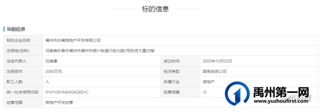 获批!禹州转让两家国资企业90%股权! 获批!禹州转让两家国资企业90%股权!
