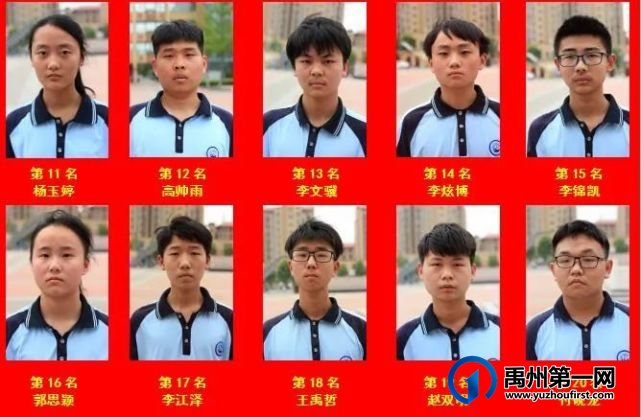 禹州一高┃高一年级期中考试光荣榜 禹州一高┃高一年级期中考试光荣榜