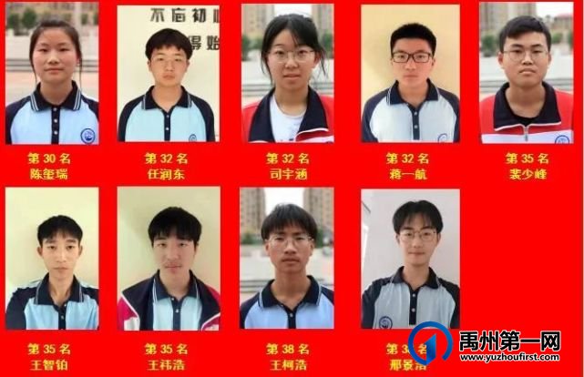 禹州一高┃高一年级期中考试光荣榜 禹州一高┃高一年级期中考试光荣榜
