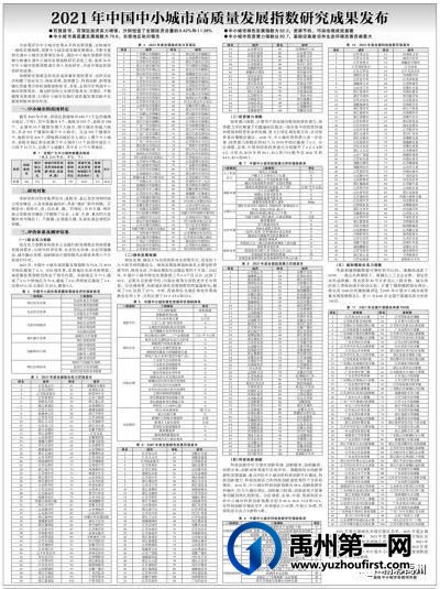 厉害了,我的禹州!《光明日报》公布这些榜单,禹州均荣登全国百强! 厉害了,我的禹州!《光明日报》公布这些榜单,禹州均荣登全国百强!