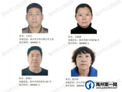 禹州市人民法院公布2021年第八批失信被执行人名单！