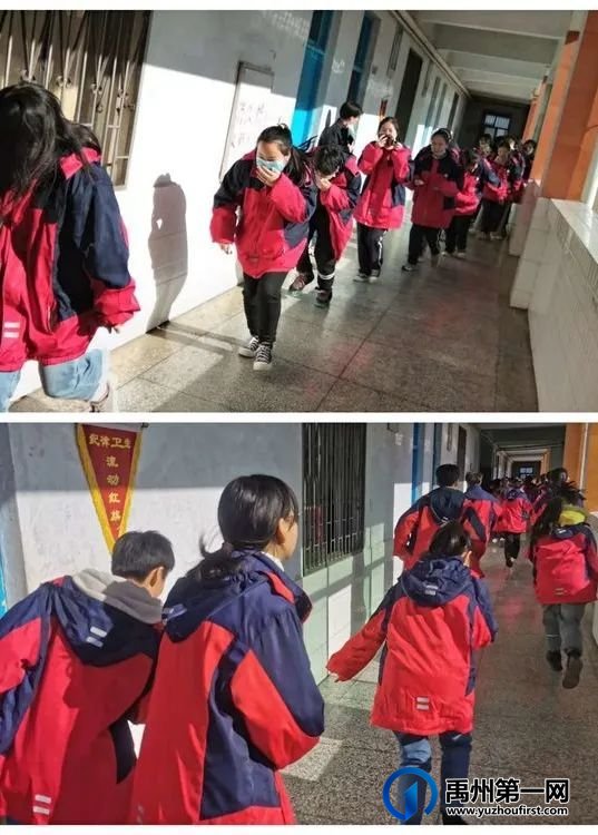 禹州颍川中心学校开展消防疏散演练 禹州颍川中心学校开展消防疏散演练