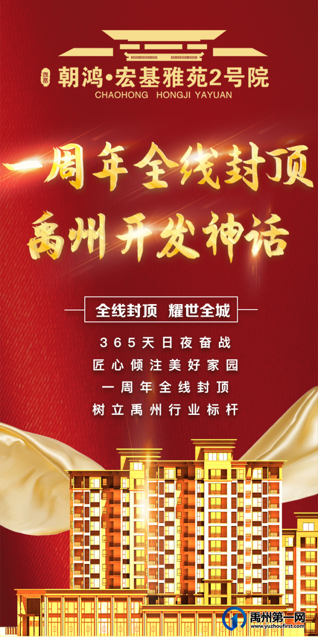 朝鸿宏基雅苑2号院,一周年全线封顶,禹州开发神话! 朝鸿宏基雅苑2号院,一周年全线封顶,禹州开发神话!