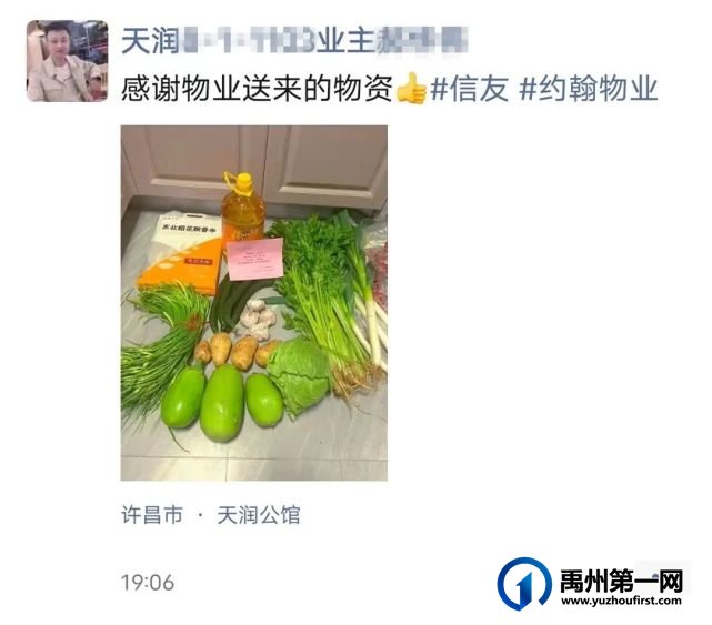 禹州天润公馆贴心守护,爱心“蔬”送-约翰物业一直在行动! 禹州天润公馆贴心守护,爱心“蔬”送-约翰物业一直在行动!