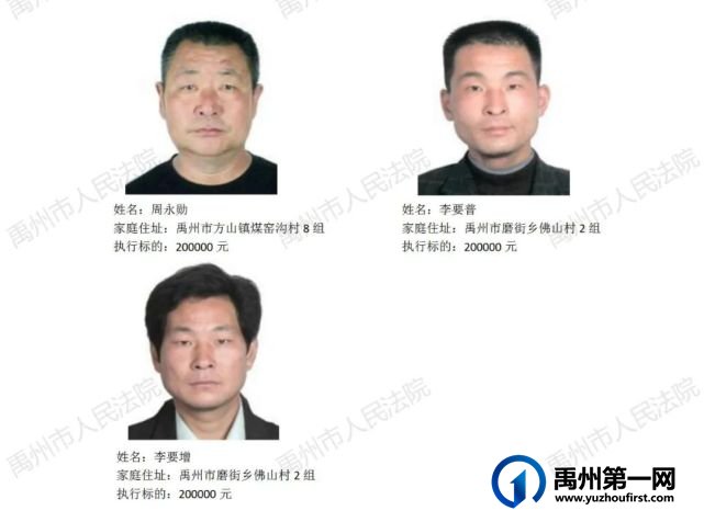 禹州市人民法院公布2022年第十六批失信被执行人名单