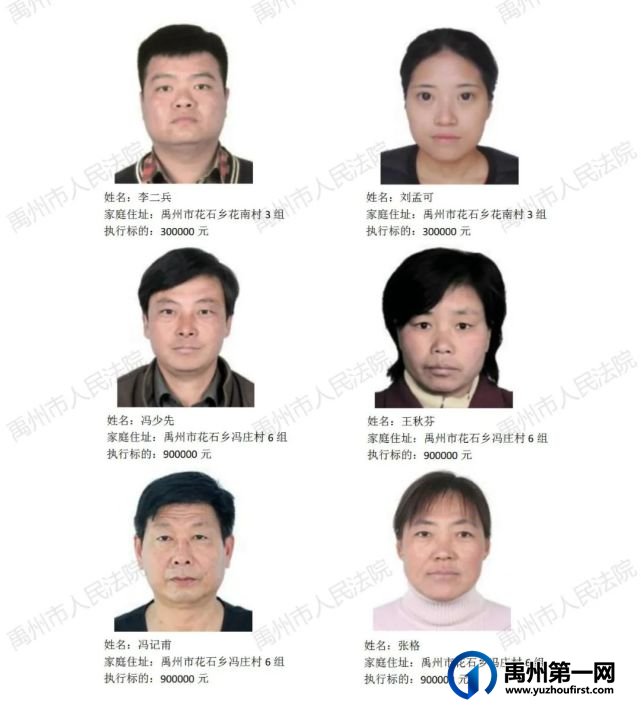 禹州市人民法院公布2022年第十六批失信被执行人名单