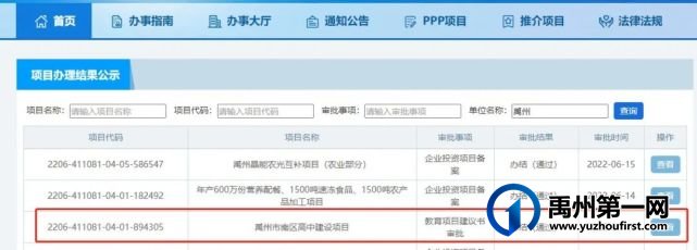 禹州南区高中建设项目获批,或离动工不远了! 禹州南区高中建设项目获批,或离动工不远了!