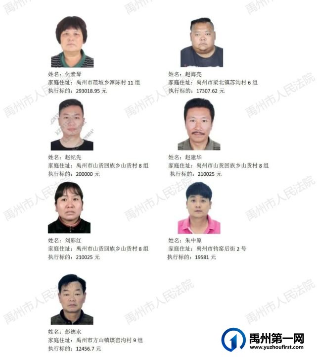 禹州最新一批“老赖”名单公布!共31人,快看有你认识的吗? 禹州最新一批“老赖”名单公布!共31人,快看有你认识的吗?