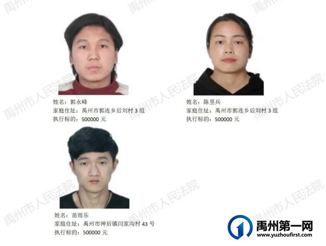 禹州市人民法院公布2022年第十九批失信被执行人名单