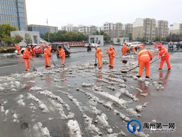 禹州环卫:昼夜作战不停歇 全力清除“桃花雪” 禹州环卫:昼夜作战不停歇 全力清除“桃花雪”