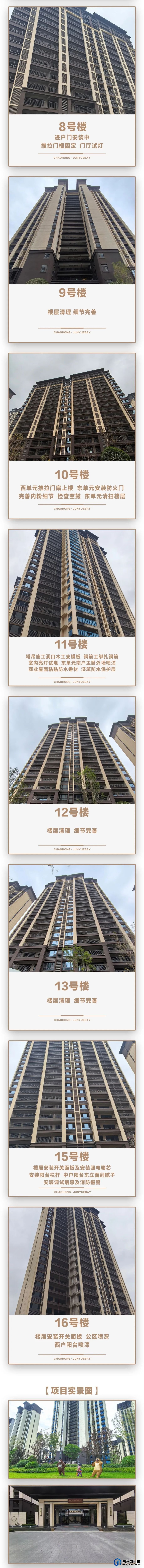 禹州朝鸿君悦湾11月最新工程进度