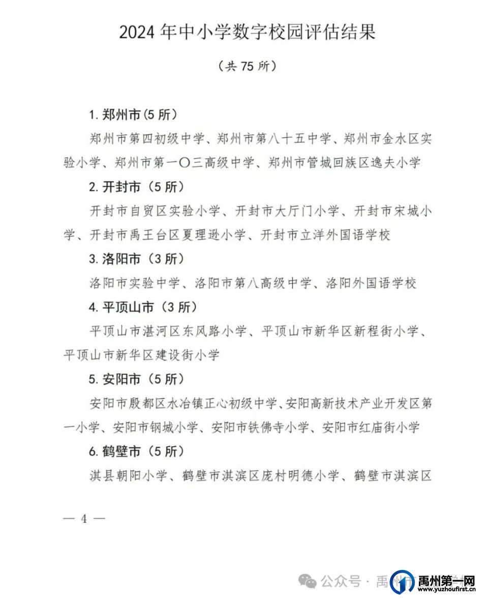 禹州市夏都学校被省教育厅授予河南省数字校园！