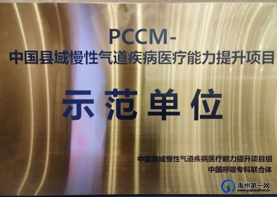 禹州市中心医院获批“中国县域慢性气道疾病医疗能力提升项目示范单位”称号 禹州市中心医院获批“中国县域慢性气道疾病医疗能力提升项目示范单位”称号