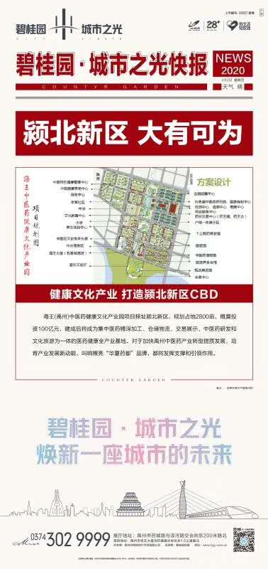 禹州碧桂园城市之光健康文化 打造颖北新区CBD