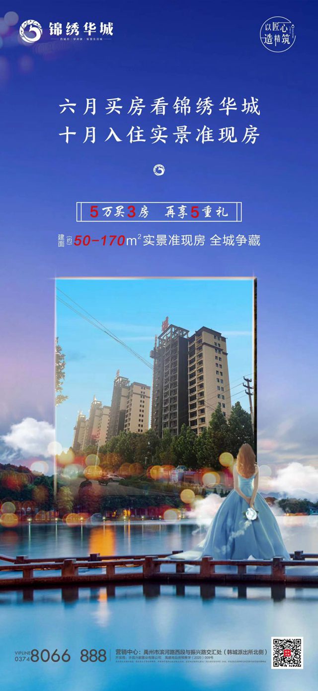 禹州锦绣华城5万买3房 十月入住实景准现房！
